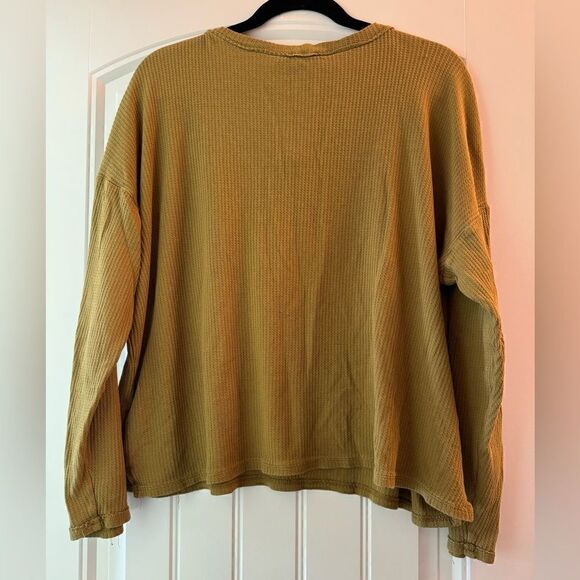 🌞 Madewell Waffle Slouch Top Size M - Picture 5 of 7